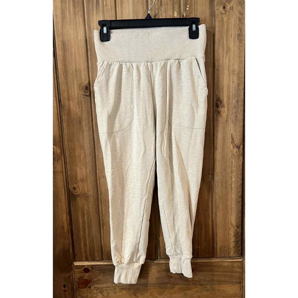 Nike Jogger Pants Womens‎ Small Light Orewood Brown High Waist Slim Fit Yoga